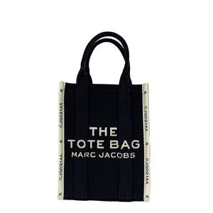 Marc Jacobs Black and Cream Tote Bag Jacquard tote bag